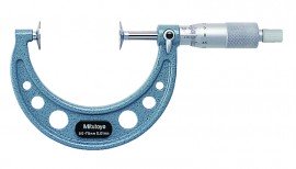 Mitutoyo 123-109 Disc Micrometer Hardened Steel, 200 to 225 mm-