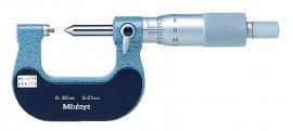 Mitutoyo 125-104 Screw Thread Micrometer, 2 to 3 mm/13-9TPI-