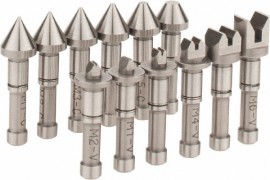 Mitutoyo 126-800 Screw Thread Micrometer Anvil and Spindle Tip Set (6 Pcs)-