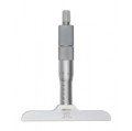 Mitutoyo 129-114 Depth Micrometer with interchangeable rods, 0 to 75 mm, 0.01 mm graduations-