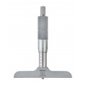 Mitutoyo 129-115 Depth Micrometer with Interchangeable Rods, 0 to 100 mm Range, 101.6 x 16 mm Base-