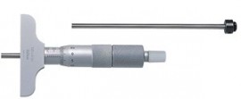 Mitutoyo 129-129 Mechanical Depth Micrometer with Interchangeable Rods, 0 to 2"-