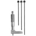 Mitutoyo 129-331 Mechanical Depth Micrometer with Interchangeable Rods, 0 to 4", 0.001"-