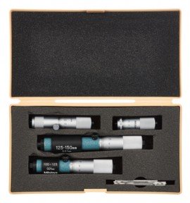 Mitutoyo 133-901 Tubular Inside Micrometer Set, 50 to 150 mm-
