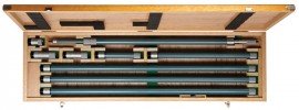 Mitutoyo 140-164 Series 140 2-Point Tubular Inside Micrometer with Extension Pipes, 40 to 200&amp;quot;-
