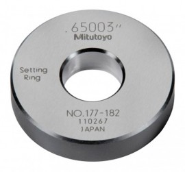 Mitutoyo 177-182 Setting Ring, 0.65" Size, 0.39" Width, 1.77" Outside Diameter-