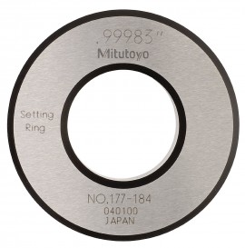 Mitutoyo 177-184 Steel Setting Ring, 1.0" Size, 0.59" Width, 2.09" O.D.-