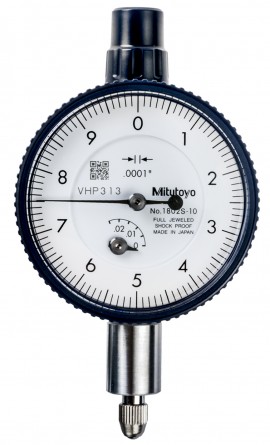 Mitutoyo 1802AB-10 Series 1 Compact Dial Indicator, 0.025&amp;quot;, 0.0001&amp;quot; graduation-