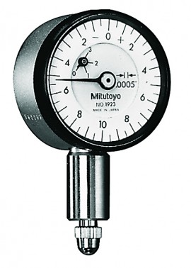 Mitutoyo 1923AB-10 Series 0 Compact Flat-Back Dial Indicator, 0 to 0.05&amp;quot;, 0.005&amp;quot; graduation-