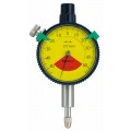 Mitutoyo 1929AB-62 Series 1 Compact One Revolution Dial Indicator with flat back, 0 to 1 mm, metric, waterproof-