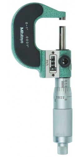 Mitutoyo 193-211 Mechanical Digit Outside Micrometer, 0-1"-