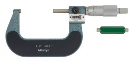 Mitutoyo 193-213 Outside Micrometer, 2 to 3", .0001"-
