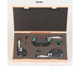 Mitutoyo 193-923 Outside Micrometer Set, 0 to 3", 0.0001"-