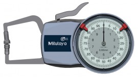 Mitutoyo 209-403 External Dial Caliper Gauge, 0 to 10 mm-