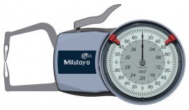 Mitutoyo 209-450 External Dial Caliper Gauge, 0 to 0.4&amp;quot;-