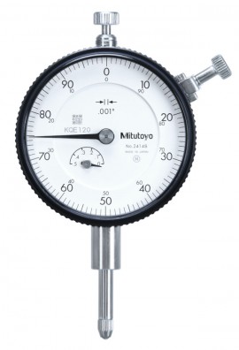 Mitutoyo 2414A Series 2 Inch Standard-Type Dial Indicator with lug back, 0.5&amp;quot;, 0.001&amp;quot;-
