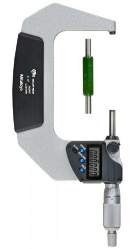 Mitutoyo 293-333-32 Coolant Proof Micrometer, 3-4&quot;/76.2-101.6mm, with Ratchet Stop-