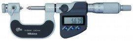 Mitutoyo 326-251-32 Series 326 Digimatic Interchangeable-Tip Screw-Thread Micrometer, 0 to 25 mm, Metric-