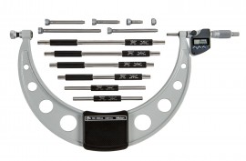 Mitutoyo 340-252-32 Series 340 Digimatic Outside Micrometer with Interchangeable Anvils, 150 to 300 mm, Metric-