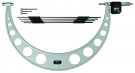 Mitutoyo 340-521 Series 340 Digimatic Outside Micrometer with Interchangeable Anvils, 400 to 500 mm, Metric-