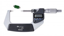 Mitutoyo 342-352-32 Point Micrometer with SPC, 15&amp;#176;, 1 to 2"/ 25.4 to 50.8 mm-