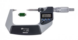 Mitutoyo 342-362-32 Point Micrometer with SPC, 30&amp;#176;, 1 to 2"/ 25.4 to 50.8 mm-