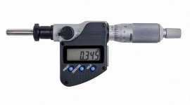 Mitutoyo 350-384-32 Micrometer Head, .5" stem with clamp nut, SR4 spindle-