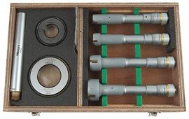 Mitutoyo 368-918 3-Point Internal Micrometer Kit, 0.8 to 2&quot; (20.32 to 50.8 mm)-