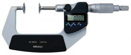 Mitutoyo 369-251-32 Series 369 Digimatic Disk Micrometer with Non-Rotating Spindle, 25 to 50 mm-