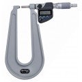 Mitutoyo 389-361-32 Series 389 Sheet Metal Digital Micrometer, 6.3&amp;quot; Throat-