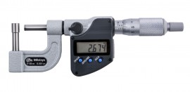 Mitutoyo 395-264-32 Series 395 Digital Tube Micrometer, type D anvil, 0 to 25 mm-