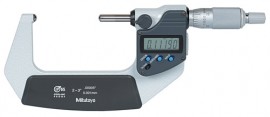 Mitutoyo 395-373-32 Series 395 Spherical Face Digital Micrometer, 2 to 3&amp;quot;, SAE-