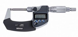 Mitutoyo 406-350-32 Series 406 Digimatic Outside Micrometer with non-rotating spindle, 0 to 1&amp;quot;-