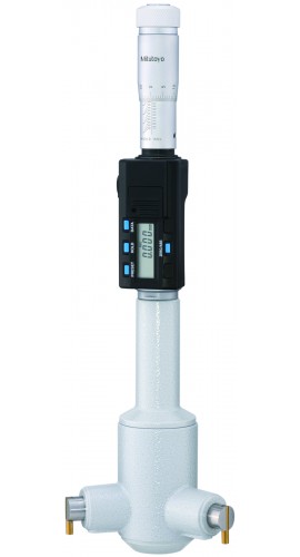 Mitutoyo 468-271 Series 468 Digimatic Holtest 3-Point Internal Micrometer, 2.5 to 3&amp;quot;, SAE/Metric-