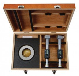 Mitutoyo 468-989 Digital 3-Point Internal Micrometer Set, 2 to 3&amp;quot;-