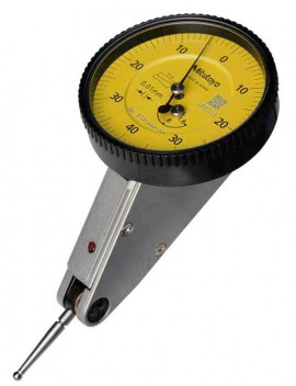 Mitutoyo 513-444-10A Horizontal Dial Test Indicator, Plus Set, 1.6mm Range-
