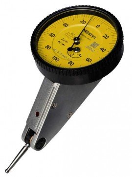 Mitutoyo 513-445-10E Horizontal Dial Test Indicator, Basic Tilted Set, 0.4mm Range-