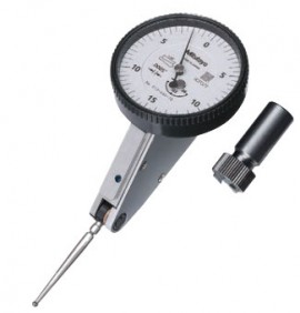 Mitutoyo 513-446-10T Horizontal Dial Test Indicator, Tilted Full Set, 0.06" Range-