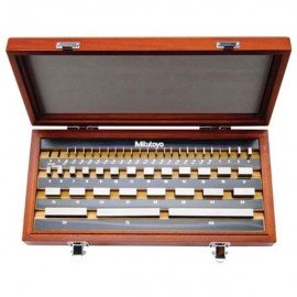 Mitutoyo 516-533-56 Metric Gauge Block Rectangular Steel Set, K grade-