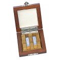 Mitutoyo 516-835-26 Imperial Gauge Block Rectangular Ceramic Set, 2, grade AS-1-