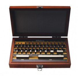 Mitutoyo 516-916-26 Imperial Gauge Block Rectangular Steel Set, 35, grade AS-2-