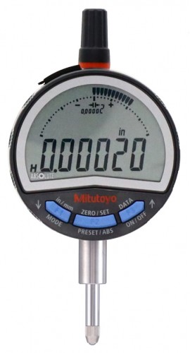 Mitutoyo 543-702B-02 Series 543 High-Performance ABS Digimatic ID-C Indicator with flat back, 0.5"/12.7 mm, inch/metric-