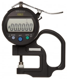 Mitutoyo 547-300A Flat Anvil ABSOLUTE Thickness Gauge, 0 to 0.4&amp;quot;/0 to 10 mm, inch/metric-
