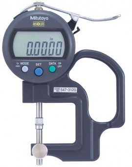 Mitutoyo 547-312A Series 547 Digital Lens Thickness Gauge, 0 to 0.47"-