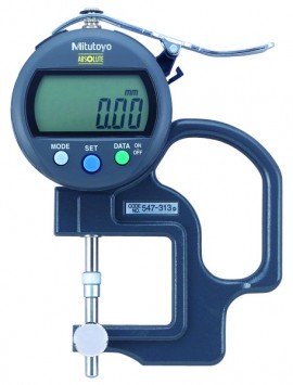 Mitutoyo 547-313 ABSOLUTE Digital Thickness Gauge, 0 to 10 mm-
