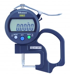 Mitutoyo 547-361A 547 Series Tube Thickness Gauge, 0 to 0.47&quot;-