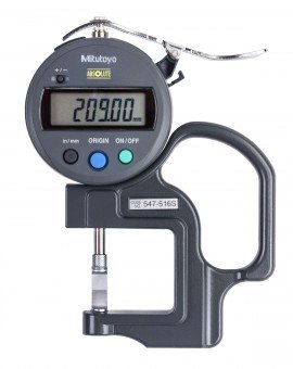 Mitutoyo 547-516A Digital Thickness Gauge, 0 to 0.47&quot;-