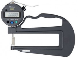 Mitutoyo 547-520S Series 547 Digital Flat Anvil Thickness Gauge, 0 to 0.47"-