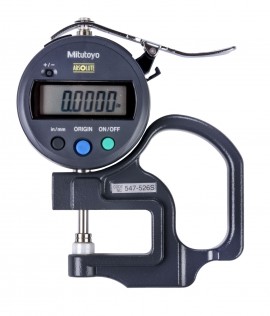 Mitutoyo 547-526S Digital Thickness Gauge, 0 to 0.47", Inches/Metric-