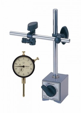 Mitutoyo 64PKA079B Dial Indicator and Magnetic Stand Set, 0 to 1&amp;quot;, imperial-